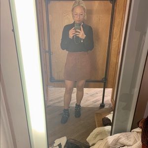 Urban Outfitters • NWOT • Suede Mini A-line Skirt